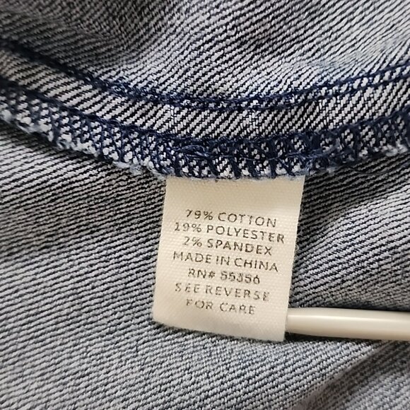 Artisan NY Women's Button Up Jean Jacket Blue Denim Fade Size M - Picture 12 of 15